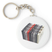Tape cassette keychain