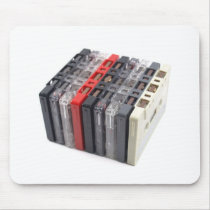 Tape cassette mouse pads