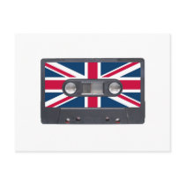 Tape cassette postcard