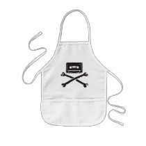 Tape & Crossbones Music Pirate Piracy Home Taping Aprons