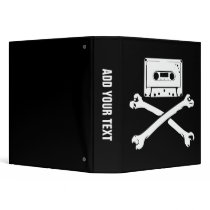 Tape & Crossbones Music Pirate Piracy Home Taping binders