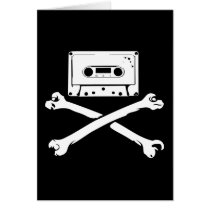 Tape & Crossbones Music Pirate Piracy Home Taping Cards