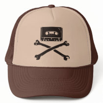 Tape & Crossbones Music Pirate Piracy Home Taping hats