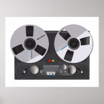 Tape Deck Recorder Print