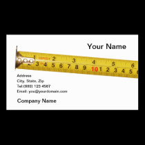 tape Measure Business Card business cards