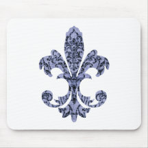 Tapestry Fleur de lis 1 Mouse Mats