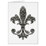 Tapestry Fleur de lis 2 Card