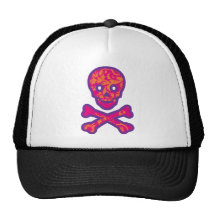 Tapestry Head Purple Trucker Hats
