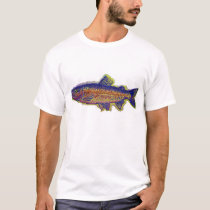 tapestry trout t-shirts by rogerlakin tapestry trout t-shirts