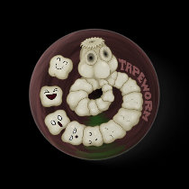 Tapeworm Button by bogleech.com buttons