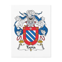 Tapia Family Crest postcards by coatsofarms Tapia Family Crest postcards