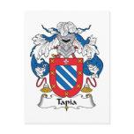 Tapia Family Crest Postcards