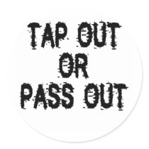 Tapout1 Round Sticker