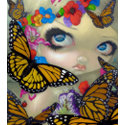 Tara butterfly fairy BINDER big eye fantasy art binder