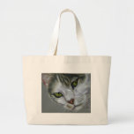 Tara - Cat Art Canvas Bags