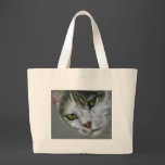 Tara - Cat Art Canvas Bags