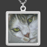 Tara - Cat Art Necklace
