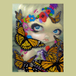 Tara fairy ART PRINT butterfly fairy big eyes art