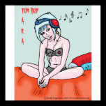 Tara in videogame undies posters