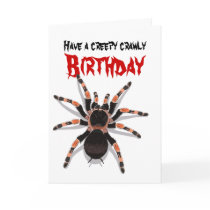 Tarantula Birthday Card