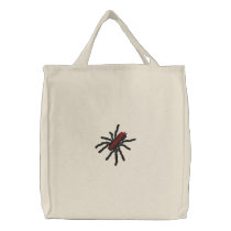 Tarantula Black & Brown ReUseable Trick Treat Bag embroidered bags by mrssocolov4 Tarantula Black & Brown ReUseable Trick Treat Bag embroidered bags
