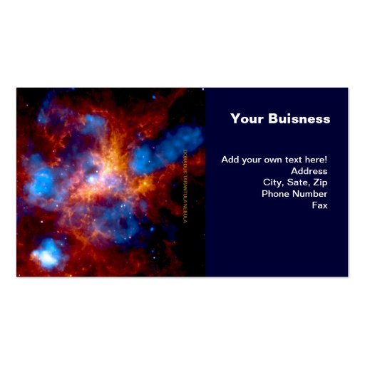 Tarantula Nebula Business Card (front side)