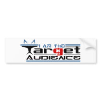Target Audience Sticker bumper stickers by minckink Target Audience Sticker bumper stickers