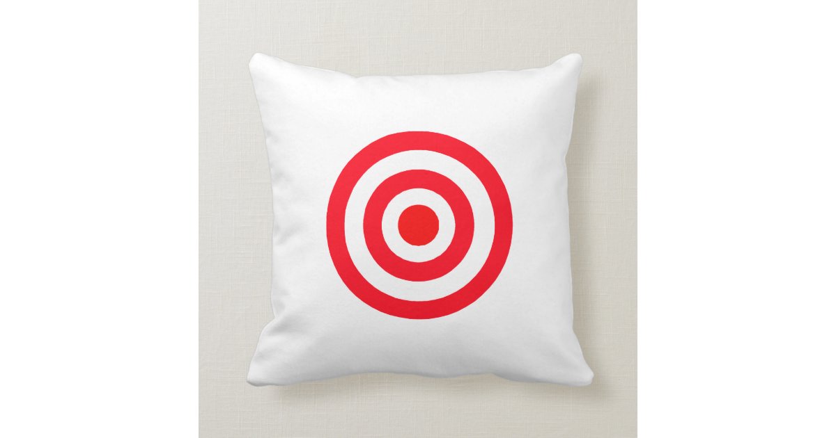 Target Bullseye Throw Pillow Zazzle