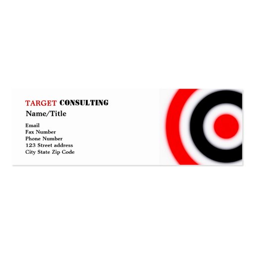 Target Business Cards Zazzle