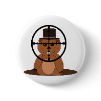 Target: groundhog pinback button