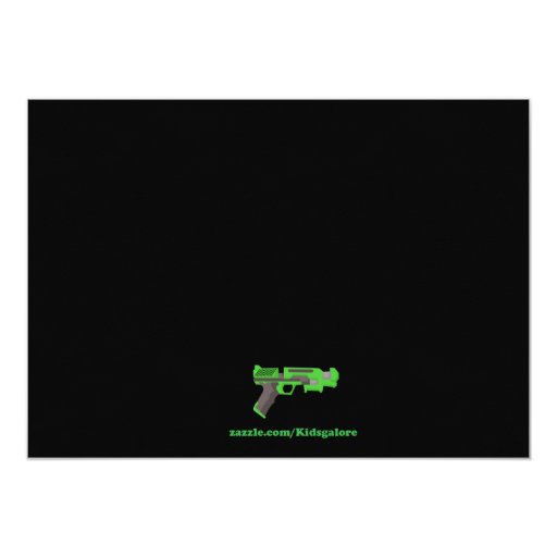 Target Laser Tag Birthday Party Invitation