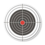 Target shooting for gun, rifle or firearm shooter magnets