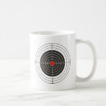 Target shooting for gun, rifle or firearm shooter mugs