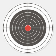 Target shooting for gun, rifle or firearm shooter round stickers