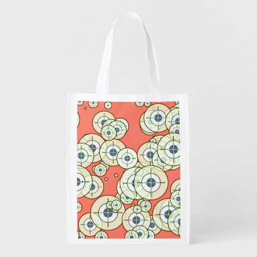 Target sights reusable grocery bags | Zazzle