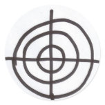 Target Round Sticker