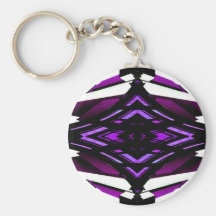Target Style Magenta Urban Futurism Design Key Chains