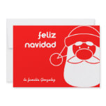 Targeta de Navidad con Papa Noel Announcements