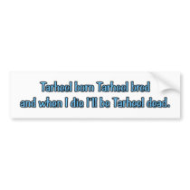 Tarheel Born Bumper Sticker bumper stickers by thehatch Tarheel Born Bumper Sticker bumper stickers