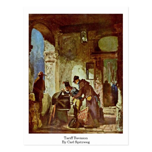 Tariff Revision By Carl Spitzweg Postcards