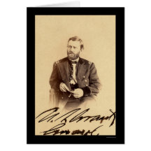 Tarjeta 1862 de Ulises S. Grant Signed