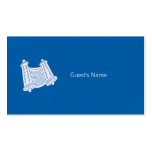 Tarjeta azul del lugar de Torah del adorno de Jánu Plantillas De Tarjeta De Negocio