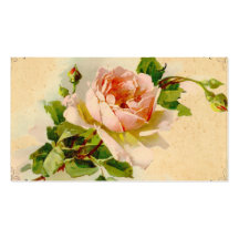 Tarjeta color de rosa rosada del perfil del negoci plantilla de tarjeta de negocio