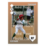 Tarjeta de béisbol de encargo tarjetas de visita