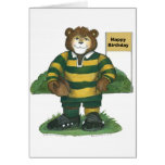 Tarjeta de Birhday del rugbi