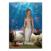 Tarjeta de cumpleaños de princesa Of la Atlántida 