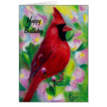 Tarjeta de cumpleaños del aceo de Sr. Cardinal