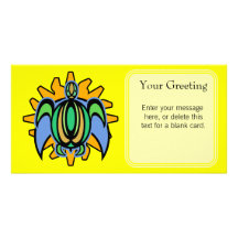 Tarjeta de encargo de la tortuga del amanecer tarjeta fotografica personalizada