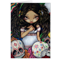 Tarjeta de felicitación de "Angel de los Muertos"