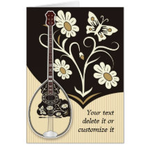 Tarjeta de felicitación de Bouzouki